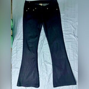 True Religion low rise flare dark jeans like new 30
